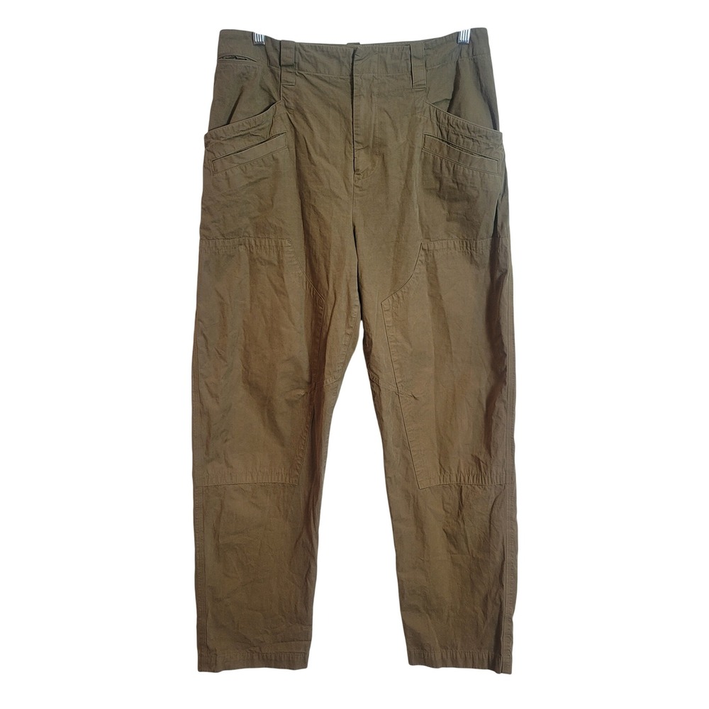 rag & bone Malia Pant Olive Green Double Knee Utility Pants Cotton Womens Size 8